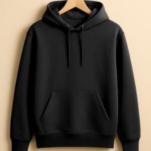 Men’s Hoodie(100% Cotton Fleece) –  Black