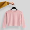 Crop Tees Full Sleeve (OE french terry) - Pink