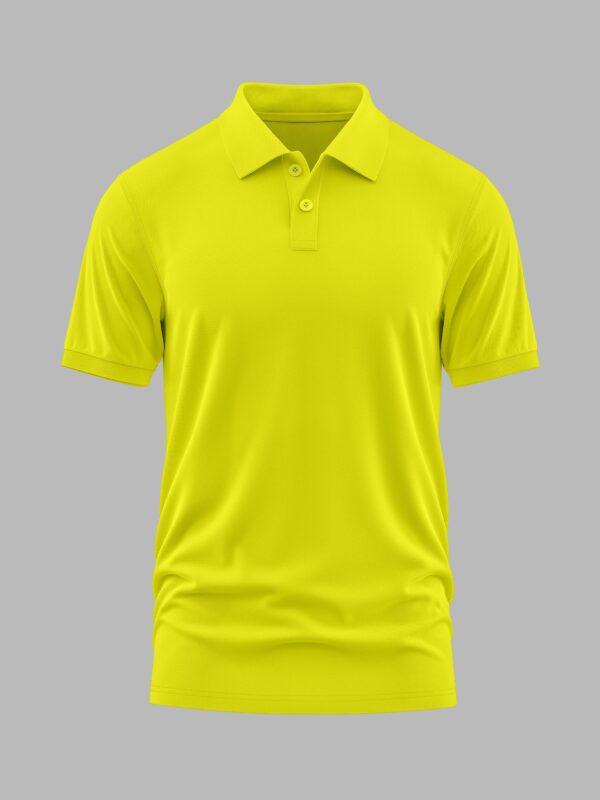 Women's Polo (Mars) 220 GSM - Lemon yellow