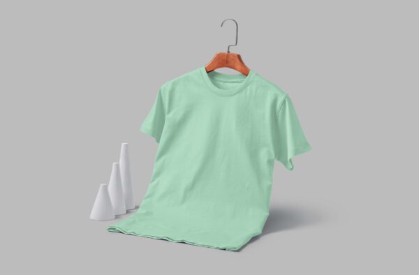 Women's  Round Neck(OE Single Jersey) - Pastel Mint