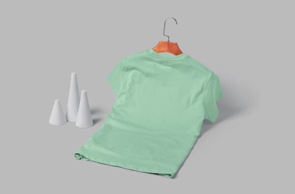 Women's V Neck(100% Cotton Single Jersey) - Pastel Mint