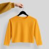 Crop Tees Full Sleeve (OE french terry) - Orange