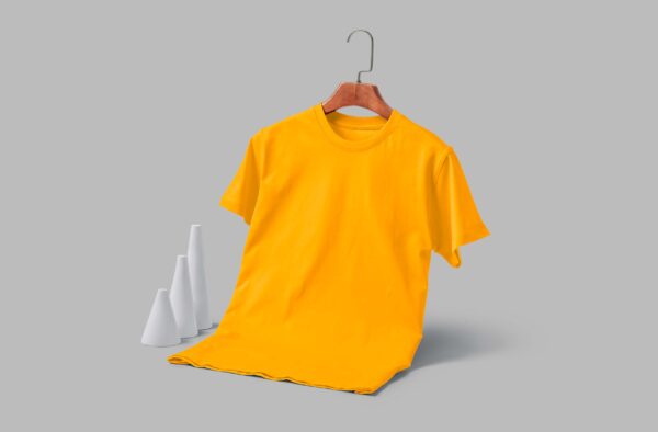 Women's  Round Neck(OE Cotton Single Jersey)-  Orange