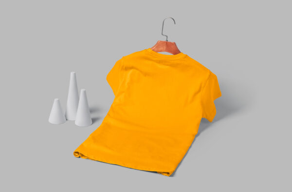 Women's V Neck(100% Cotton Single Jersey) - Orange