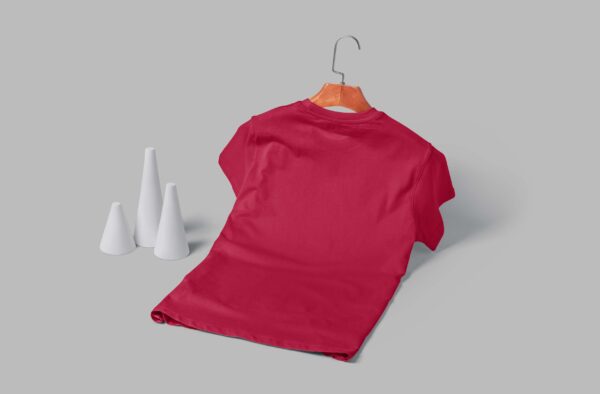 Women's  Round Neck(OE Cotton Single Jersey) - Maroon