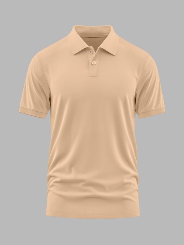 Men's Polo T-Shirt (Mars Fabric) - LiteOrange