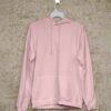 Men's Hoodie(100% Cotton Fleece)  - Baby Pink