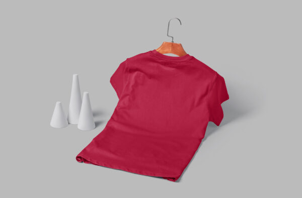 V Neck(100% Cotton Single Jersey)  – Maroon