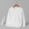 Round Neck Full Sleeve(100% Cotton Single Jersey) - White