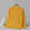Round Neck Full Sleeve(100% Cotton Single Jersey) - Yellow