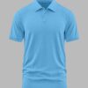 Women's Polo (100% Cotton Airtex)- Lite Sky