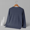 V Neck Full Sleeve (100% Cotton Single Jersey) - Navy