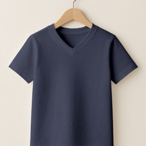 Kid - V Neck - Navy
