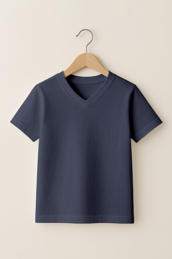 10_-V-Neck_-_Kids_-navy Kid - V Neck(OE Single Jersey) - Navy