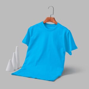Round Neck(OE Single Jersey) - Sky Blue
