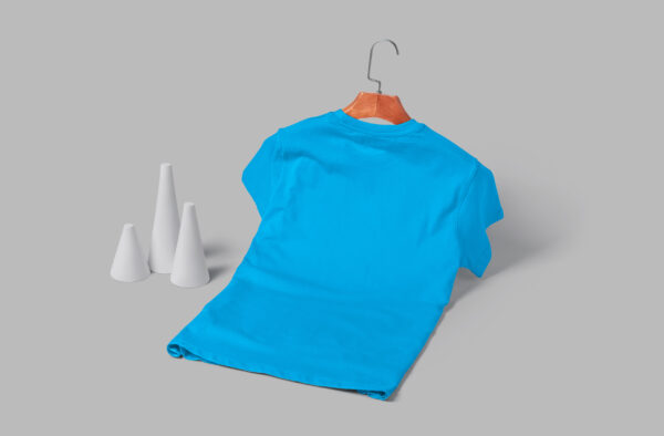 V Neck(OE Single Jersey) – Sky Blue