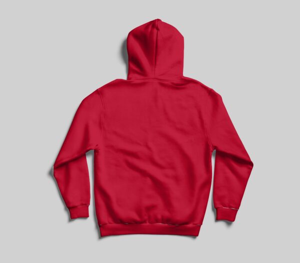 13 - Hoodie - Back - red Men’s Hoodie(OE Fleece) – Red