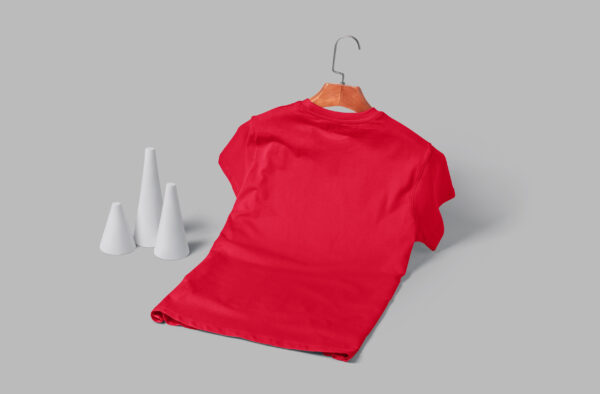 V Neck(100% Cotton Single Jersey) –Red
