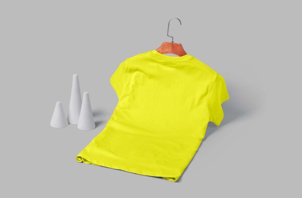Women's  Round Neck(100% Cotton Single Jersey) - Lemon Yellow