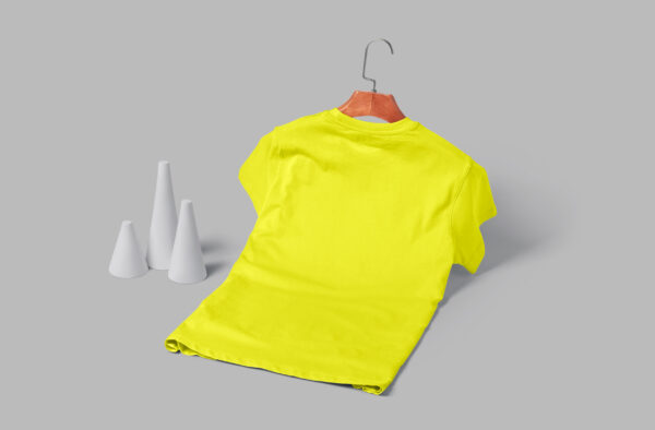 Women's V Neck(OE Single Jersey) – Lemon Yellow