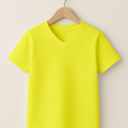 Kid - V Neck - Lemon Yellow