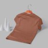 Women's  Round Neck(OE Cotton Single Jersey) - Brown