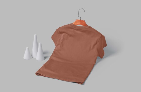 Women's  Round Neck(OE Cotton Single Jersey) - Brown