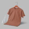 Women's  Round Neck(OE Cotton Single Jersey) - Brown