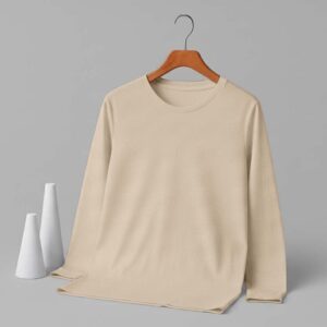 Round Neck Full Sleeve(100% Cotton Single Jersey) - Sandal