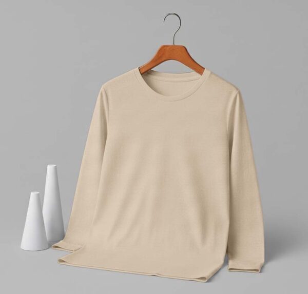 Round Neck Full Sleeve(100% Cotton Single Jersey) - Sandal