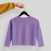 Crop Tees Full Sleeve (OE french terry) - Lavender