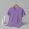 V Neck(100% Cotton Single Jersey)  – Lavender
