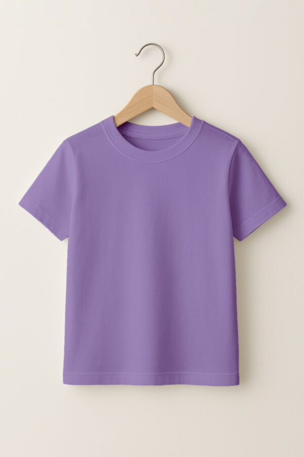Kid - Round Neck(OE Single Jersey)  - Lavender