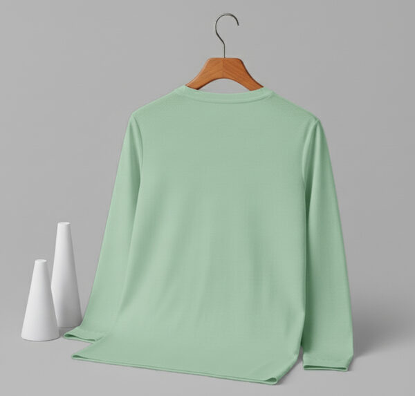 Women's Round Neck Full Sleeve(OE Single Jersey) - Pastel Mint