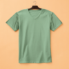 Women's V Neck(100% Cotton Single Jersey) - Pastel Mint