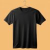 Women's  Round Neck(100% Cotton Single Jersey) - Black