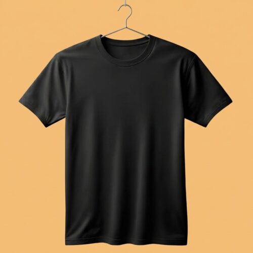 Women's  Round Neck(OE Cotton Single Jersey) - Black
