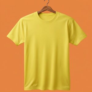 Women's  Round Neck(100% Cotton Single Jersey) - Lemon Yellow