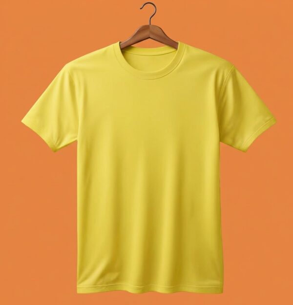 WhatsApp Image 2026-03-31 at 4.43.05 PM (2) Women's Round Neck(100% Cotton Single Jersey) - Lemon Yellow