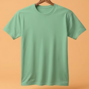 Women's  Round Neck(100% Cotton Single Jersey) - Pastel Mint