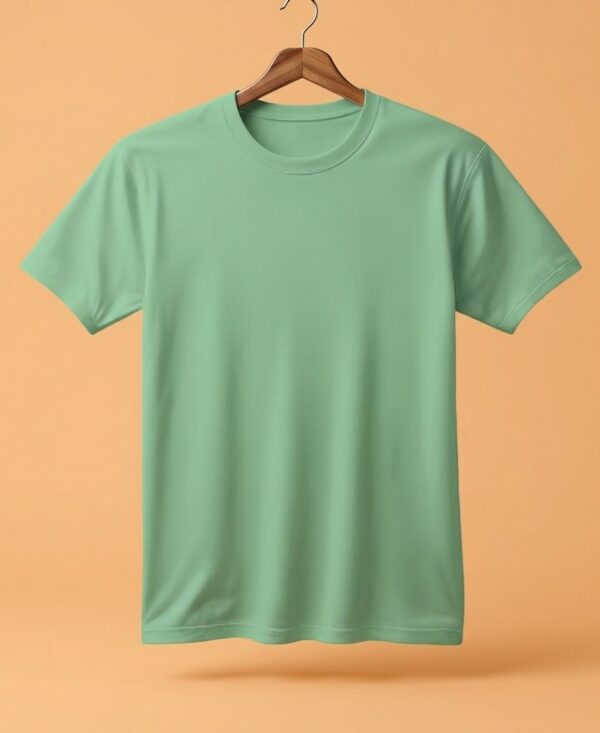 Women's  Round Neck(100% Cotton Single Jersey) - Pastel Mint