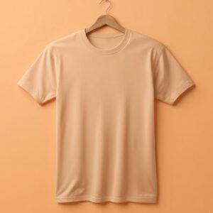 Round Neck(100% Cotton Single Jersey) - Lite Orange