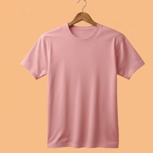 Women's  Round Neck(100% Cotton Single Jersey) - Pink