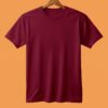Women's  Round Neck(100% Cotton Single Jersey) - Maroon