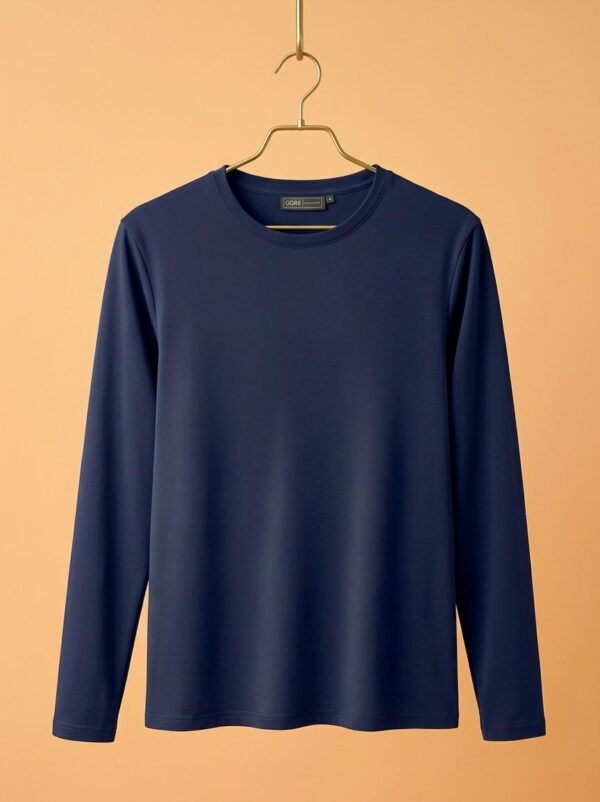 Round Neck Full Sleeve (100% Cotton Single Jersey)- Navy
