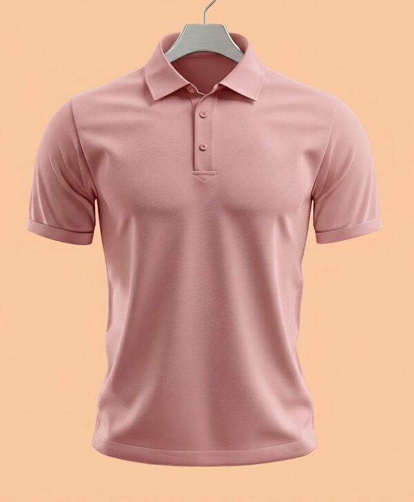 WhatsApp Image 2026-04-03 at 12.38.40 PM (3) Men's Polo (100% Cotton Airtex) 220 GSM - Baby Pink