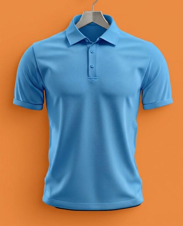 WhatsApp Image 2026-04-03 at 12.38.40 PM (4) Men's Polo (100% Cotton Airtex) 220 GSM - Sky Blue