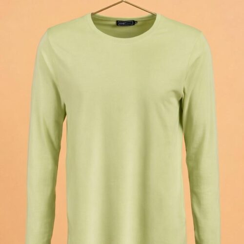 WhatsApp Image 2026-04-03 at 5.39.45 PM Round Neck Full Sleeve(100% Cotton Single Jersey) - Pista Green