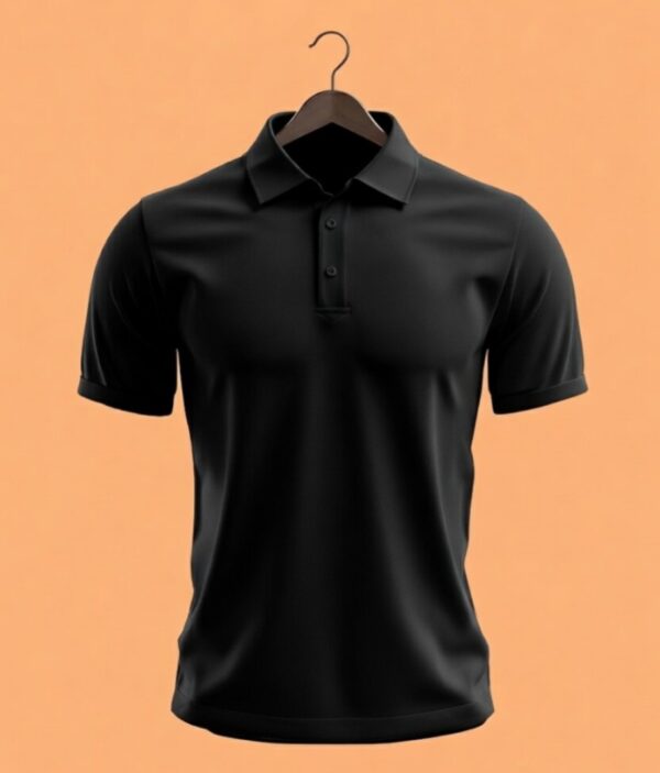 WhatsApp Image 2026-04-04 at 12.24.11 PM Men's Polo (100% Cotton Airtex) 220 GSM - Black