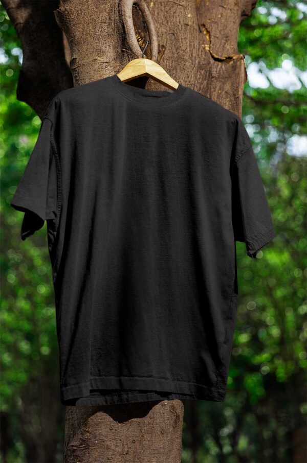 Round Neck(100% Cotton Single Jersey) - Black